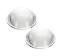 PATIKIL Diámetro 40mm Lente Plano Convexa, 2 Pcs Altura 16mm Vidrio De Borosilicato De Alta Calidad Lente Óptica Convexa Condensadora Con Borde Para Linterna Faro De Coche, Clara 2.4mm