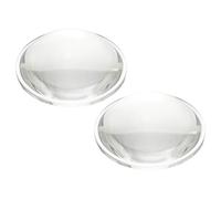 PATIKIL Diámetro 74mm Lente Plano Convexa, 2 Pcs Altura 26mm Vidrio De Borosilicato Alto Lente Óptica Convexa Condensadora Con Borde Para Linterna Faro De Coche Bicicleta Foco, Clara 3.5mm
