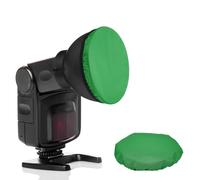PATIKIL Difusor De Flash Mini Suave De 6.3" X 6.3", 2 Piezas Cubierta Elástica Universal De Difusor De Flash para Linterna De Flash De Cámara DSLR, Verde