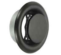 PATIKIL Difusor de Techo Redondo de 4 Pulgadas, Cubierta de Conducto de Ventilación de Aire Ajustable de Metal para Cocina Baño Garaje, Negro