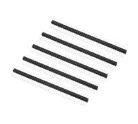 PATIKIL DIP Pasadores Encabezado Única Hila 40P 1,27mm Paso Dorado Chapado para PCB Paquete de 5