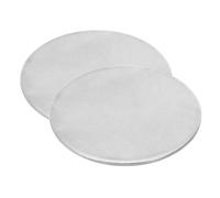 PATIKIL Disco de Acero de 60 mm, 2 Piezas de Etiquetas en Blanco de Estampado de Metal Círculo Redondo Placa de Metal para Grabado Laser DIY 304 Acero Inoxidable