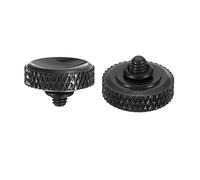 PATIKIL Disparador Botón, 2 Paquete Suave Disparador Botón Puro Cobre Cámara Obturador Botón Tallado Compatible con DSLR/SLR Cámara, Negro