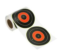 PATIKIL Disparos Objetivos Pegatinas 4", 100 Paquete Adhesivo Fluorescente Salpicaduras Objetivos para Disparo Practica, 4 Círculos