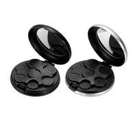 PATIKIL Dispensador de monedas, organizador portátil de monedas, clasificador de cambios, estuche compacto de aluminio, almacenamiento para carteras de coche, níquel de un cuarto de centavo, negro