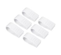 PATIKIL Edredón Funda Clips, 6uds Sin Alfileres Plástico Edredón Clips Mantener Esquina en Lugar Edredones Fijador para Clip Cama Sábana Sujetador Clip, Blanco