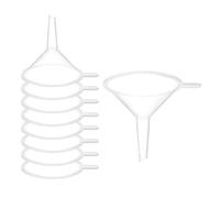 PATIKIL Embudo De Plástico Transparente De 2 Pulgadas 16 Pcs Embudo De Transferencia Multiusos De Boca Ancha Con Pico Largo Y Mango Para Llenar Botellas De Agua Líquido Laboratorio