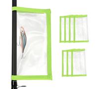 PATIKIL Envoltura de señuelo de pesca de 4.3 x 7.9 pulgadas, paquete de 8 cubiertas de señuelo de PVC transparente duraderas para anzuelos de pesca, almacenamiento de cebo, fácil de ver señuelos para