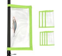 PATIKIL Envoltura de señuelos de pesca de 2 tamaños, paquete de 8 cubiertas de señuelo de PVC transparente duraderas para anzuelos de pesca, almacenamiento de cebo, fácil de ver señuelos para mantener