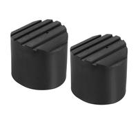 PATIKIL Escalera Antideslizante Pies 2,8"/72mm, 2uds Goma Redondo Pie Protector Estera Cojín Reemplazo para Telescópica Plegable Extensión Escalera Protección, Negro