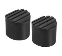 PATIKIL Escalera Antideslizante Pies 3"/76mm, 2uds Goma Redondo Pie Protector Estera Cojín Reemplazo para Telescópica Plegable Extensión Escalera Protección, Negro