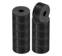 PATIKIL Espaciador de Goma Multiusos, 10 Unidades 0.8"Od 0.24"Id 0.4" Grosor Almohadillas Redondas de Neopreno Antivibración Y Aislamiento, Arandelas Espaciadoras de Goma
