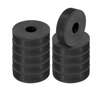 PATIKIL Espaciador de Goma Multiusos, 10 Unidades 1.6"Od 0.47"Id 0.4" Grosor Almohadillas Redondas de Neopreno Antivibración Aisladores Arandelas Espaciadoras de Goma