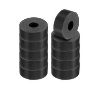 PATIKIL Espaciador de Goma Multiusos, 10 Unidades 1"Od 0.31"Id 0.4" Grosor Almohadillas de Aislamiento Antivibración Redondas de Neopreno Arandelas Espaciadoras de Goma