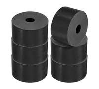 PATIKIL Espaciador de Goma Multiusos, 6 Unidades 2"Od 0.47"Id 1.2" Grosor Almohadillas de Aislamiento Antivibración Redondas de Neopreno Arandelas Espaciadoras de Goma