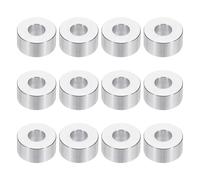 PATIKIL Espaciadores de aluminio M8, 12 piezas de 5/16" x 3/4" redondos de metal para tornillos de 5/16" o M8, casquillo separador sin rosca de 3/8" de largo, 8,5 x 20 x 10 mm