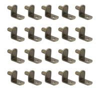 PATIKIL Estante Clavijas Pasadores 1/4 Pulgada, 20 Paquete L-Forma Estante Pasadores Soportes Gabinete Estante Soporte Clavijas para Estantes Estantería Armario Muebles, Bronce Tono