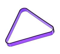 PATIKIL Estante triangular de piscina, estante triangular de plástico para billar de 8 bolas, accesorio de mesa de billar para bolas de piscina de 2-1/4 pulgadas, morado