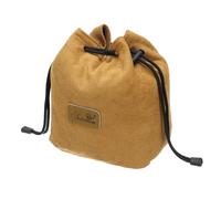 PATIKIL Estuche de Cámara Suave, Tamaño L, Funda de Lente a Prueba de Golpes con Cordón, Funda de Lente de Cámara de Franela Compatible con Lentes de Cámara Nikon DSLR, Color Caqui
