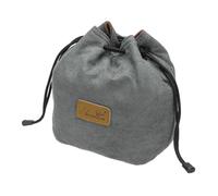 PATIKIL Estuche de Cámara Suave, Tamaño L, Funda de Lente a Prueba de Golpes, Funda de Lente de Cámara de Franela Compatible con Lentes de Cámara Nikon DSLR, Tazas de Agua, Gris