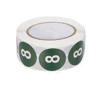 PATIKIL Etiquetas Circulares Numeradas Número 8 De 1 Pulgada 500 Adhesivos Para Organización Del Hogar Almacén Y Oficina Color Verde Oscuro