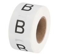 PATIKIL Etiquetas de Inventario de Letras B, Pegatinas de Letras Mayúsculas de 1" Autoadhesivas Redondas de Puntos de Codificación (1 Rollo/Total 500Pcs) para Oficina, Almacenamiento