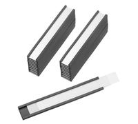 PATIKIL Etiquetas Magnéticas, 76.2 x 12.7 mm con Inserciones de Papel, 25 Pcs Soportes Magnéticos con Películas en Forma de C para Archivadores Metálicos, Estantes, Pizarras Blancas