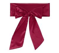 PATIKIL Faja De Satén, 1 Pcs Faja De Cintura De Satén En Blanco Para Bodas Fiestas Accesorio De Graduación Decoración De Cumpleaños Accesorio DIY Homecoming, Rojo Oscuro