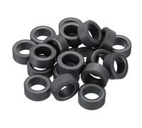 PATIKIL Ferrita Toroide Núcleo, 20uds Toroide Núcleo 0.9" ODx0.5" IDx0.4" H Ferrita Anillos Transformador Ferrita Toroide Núcleos para Filtros EMI/RFI, Negro