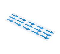 PATIKIL Flecha Adhesiva Etiqueta 2 Pulgadas, 225 Paquete Transparente Direccional Cartel PVC Adhesivo Removible Suelo Calcomanía para Piso Pared Marcado, Azul