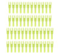 PATIKIL Flechas de Tiro con Arco Nocks 4.2mm 0.165", Paquete de 50 Unidades de inserción de Nock de Flecha de Repuesto para Flechas de Caza Arco Compuesto Arco Recurvo, Amarillo