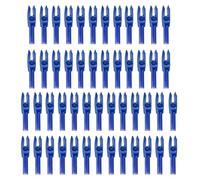 PATIKIL Flechas de Tiro con Arco Nocks 4.2mm 0.165", Paquete de 50 Unidades de Nocks de Flecha Transparentes para Flechas de Caza Arco Compuesto Arco Recurvo, Azul