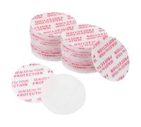 PATIKIL Forro de Tapa de Espuma de 24 mm/0.94 Pulgadas, 100 Unidades de Sellado Sensible a la Presión Resistente a la Espuma de PS paraTapas de Botellas, Blanco y Rojo