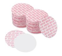 PATIKIL Forro de Tapa de Espuma de 53 mm / 2.1 Pulgadas, 100 Unidades de Sellado Sensible a la Presión Resistente a la Espuma PS paraSellos de Tapa de Botella, Blanco y Rojo