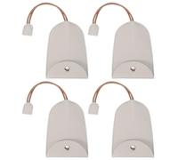 PATIKIL Funda Para Llaves De Coche 4 Piezas Funda Para Llaves De Cuero PU Portallaves Funda Para Llaveros Con Hebilla Para Llaves De Coche Casa Oficina Gris