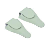 PATIKIL Funda protectora para tijeras de bordado de 11,4 x 6,6 cm, 2 unidades, de piel sintética, para cutículas, tijeras pequeñas, puntiagudas, color verde claro