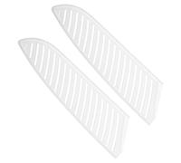 PATIKIL Fundas de cubierta de cuchillo de seguridad PP para cuchillo Santoku de 7 pulgadas, paquete de 2 cuchillos, protector de hoja universal para cocina, color blanco