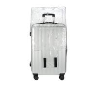 PATIKIL Fundas para Equipaje, 1 Pieza 30 Pulgadas Funda de PVC para Maleta Impermeable Protectora de Equipaje de Viaje para Maleta, Gris Plateado
