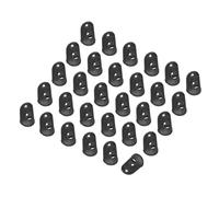 PATIKIL Fundas Para Yemas Los Dedos Silicona, Protectores Dedos Negros Guantes Respirables Reutilizables Agujeros Aire Piel Seca Y Agrietada, L, 30 Piezas