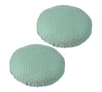 PATIKIL Fundas Redondas para Taburetes, 2 Pcs Fundas Elásticas para Taburetes Lavables Funda De Cojín para Taburete Cubierta Elástica para Asientos De Silla De Bar De 11-14 Pulgadas, Verde