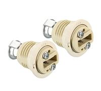 PATIKIL G9 Luz Base Zócalo, 2 Paquete Cerámica Lámpara Bombilla Soporte Conector Iluminación Reemplazo para Halógeno Incandescente LED Luz Bombilla