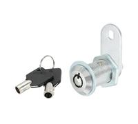 PATIKIL Gabinete Leva Cerradura con Llave, 1-1/6"(30mm) Llave Diferente Leva Cerradura Cilindro Zinc Aleación Cromo Cajón Cerraduras Tubular Leva Cerradura Extraíble Llave