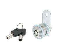 PATIKIL Gabinete Leva Cerradura con Llave, 4/5"(20mm) Llave Diferente Leva Cerradura Cilindro Zinc Aleación Cromo Cajón Cerraduras Tubular Leva Cerradura Extraíble Llave