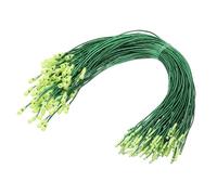 PATIKIL Ganchos para Adornos Navideños, 100 Pcs Cable Colgante De Luces LED para Decoración De Vacaciones Colgante para Etiquetas De Regalo con Cierre Rápido para Y Halloween, Verde
