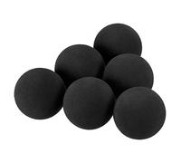 PATIKIL Golf Espuma Pelotas, 10 Paquete EVA Esponja 42mm Ejercicio Vuelo Oscilante Práctica para Exterior Interior Entrenamiento, Negro