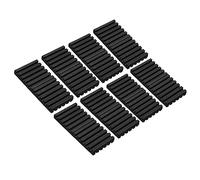 PATIKIL Goma Almohadillas Antivibración, 8 Uds Vibración Aislamiento Alfombrillas 4" x 2" x 0.4" para HVAC, Aire Acondicionador, Compresor de Aire, Lavadora, Secadora, Negro