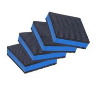 PATIKIL Goma Anti Vibración Almohadillas 4 Piezas 3 x 3 x 7/8" Pesado EVA Centro Aislamiento Esteras Aire Compresor Goma Pies para Aire Acondicionador HVAC Lavadora y Secado