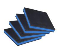 PATIKIL Goma Anti Vibración Almohadillas 4 Piezas 6 x 6 x 7/8" Pesado EVA Centro Aislamiento Esteras Aire Compresor Goma Pies para Aire Acondicionador HVAC Lavadora y Secado