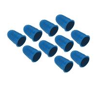 PATIKIL Goma Dedo Puntas, 20 Pieza Silicona Pulgar Dedo Punta Protector Cubiertas Protección Almohadillas Dedal Agarraderas para Oficina Cuenta Costura, Azul M Tamaño