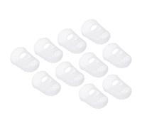 PATIKIL Goma Dedo Puntas, 30 Paquete Silicona Pulgar Dedo Punta Protector Cubiertas Almohadillas Dedal para Guitarra Tocar Oficina Cuenta Costura, Transparente M Tamaño